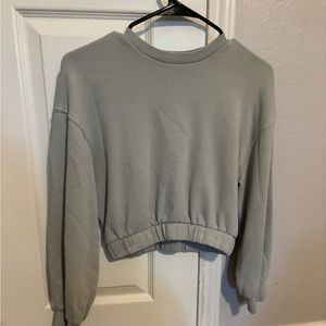 Zara cropped sweatshirt